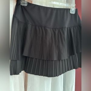 NWOT Lucky in love black pleated tennis skirt